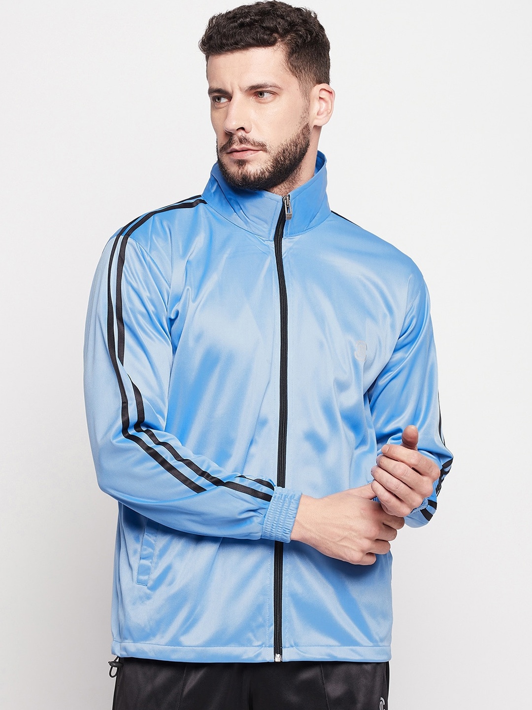 

MOZAFIA Men Blue Lightweight Running Sporty Jacket