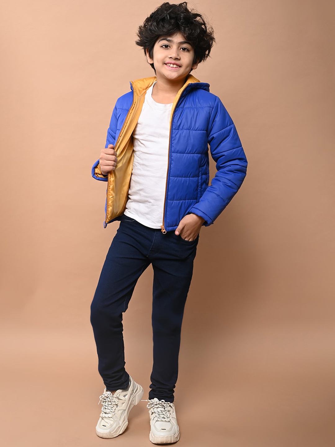 

LilPicks Boys Blue Lightweight Outdoor Puffer Jacket