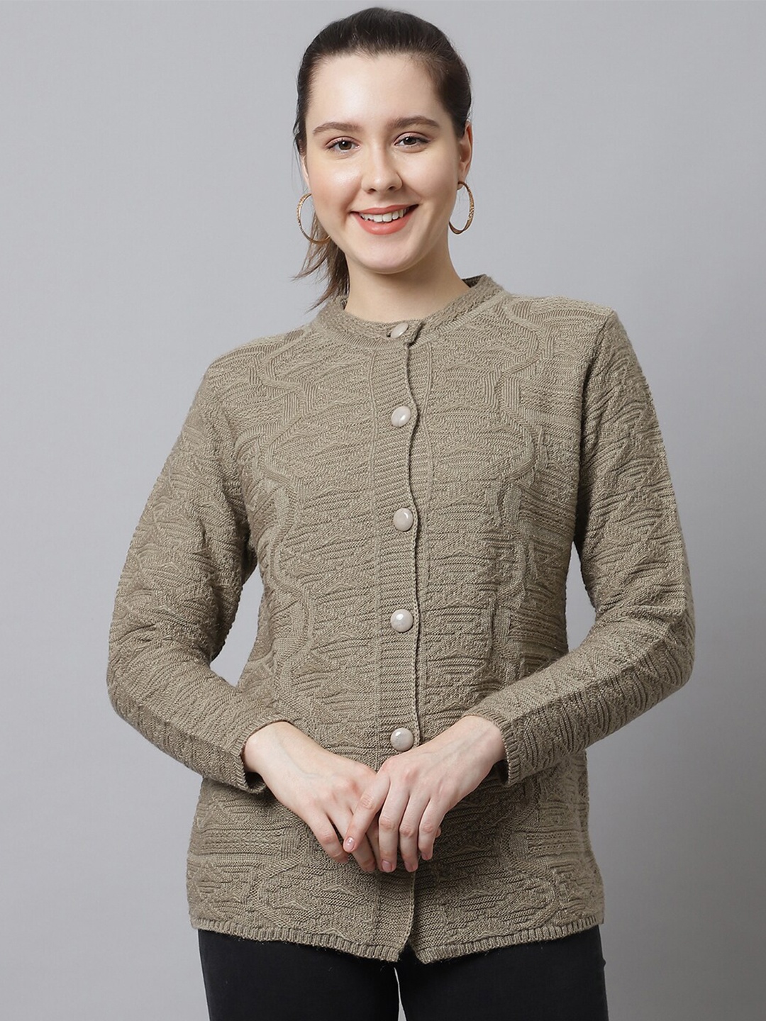 

VANYA Women Beige Cardigan