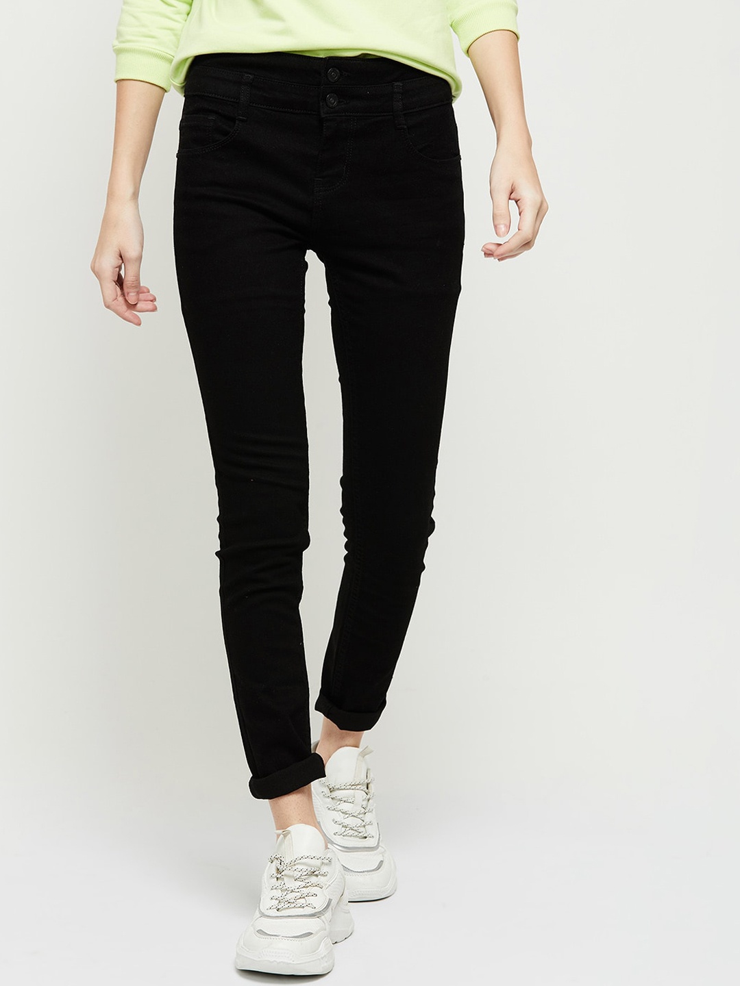 

max Women Black Jeans