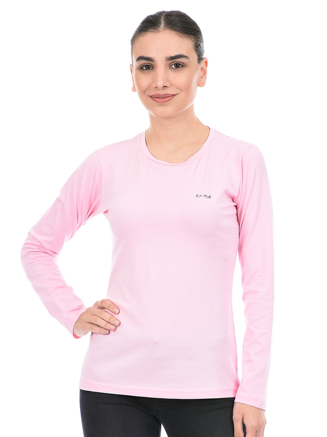 

Cloak & Decker by Monte Carlo Women Pink Cotton T-shirt