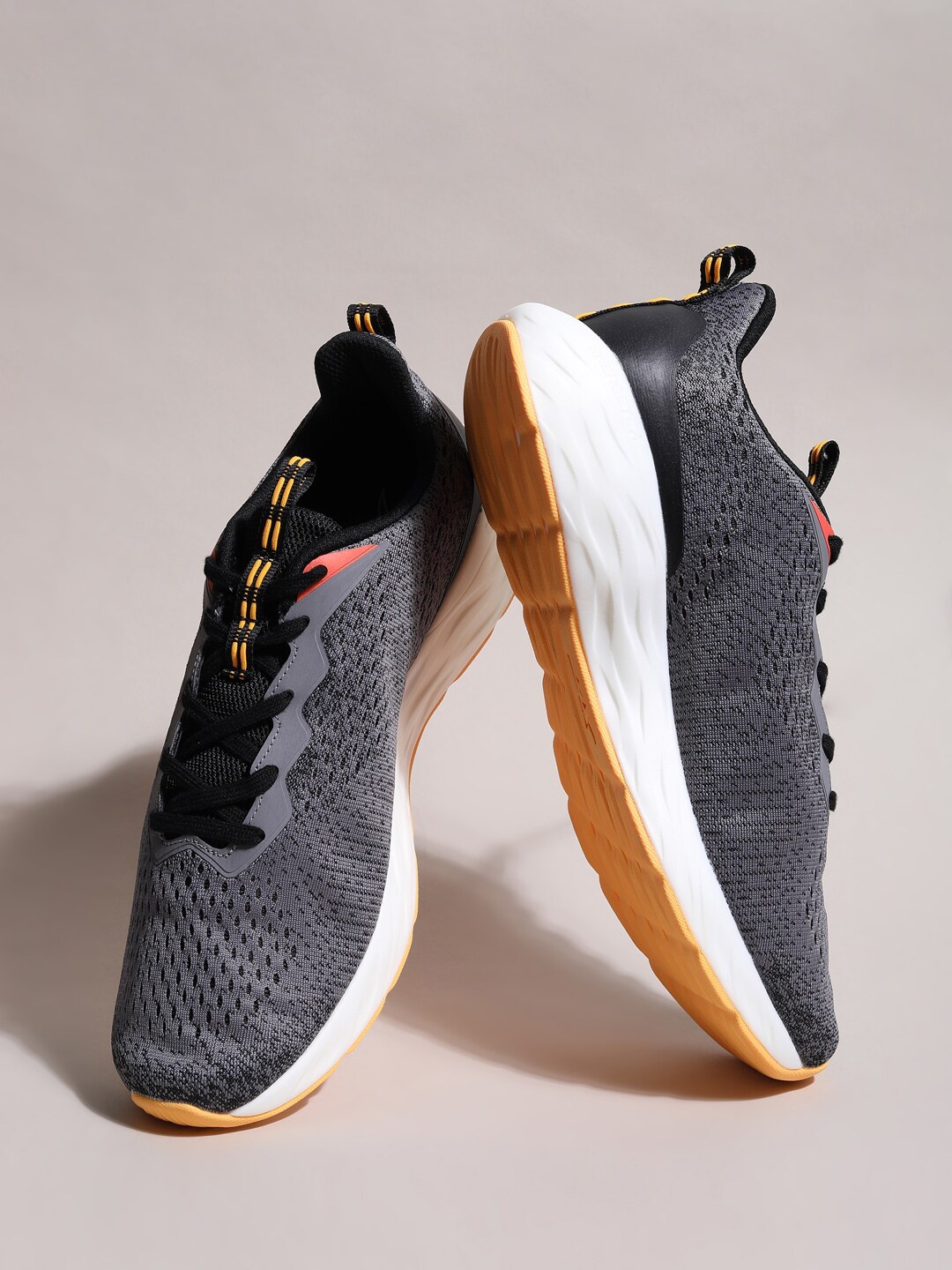 

Xtep Men Grey Textile Running Non-Marking Shoes