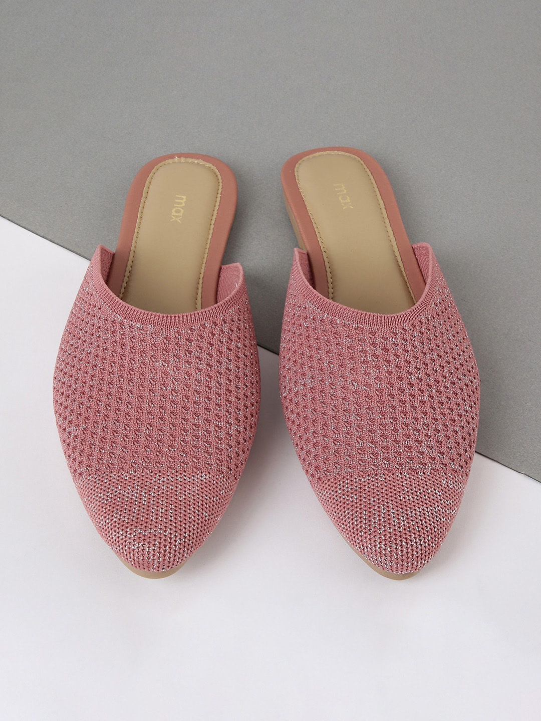 

max Women Pink Perforations Slip-On Sneakers