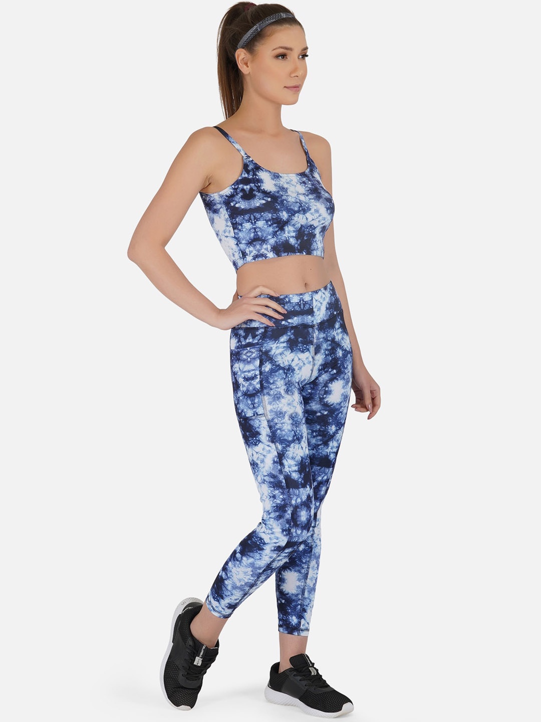 

IMPERATIVE Women 2 piece Printed Quick Dry Tracksuits, Blue