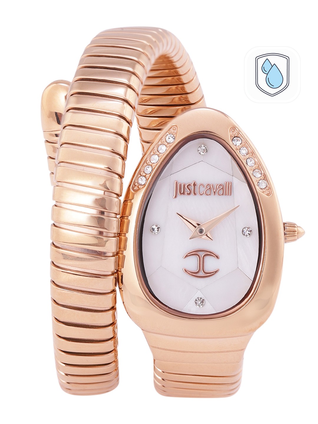 

Just Cavalli Women White Dial & Gold Toned Straps Analogue Watch JC1L229M0045