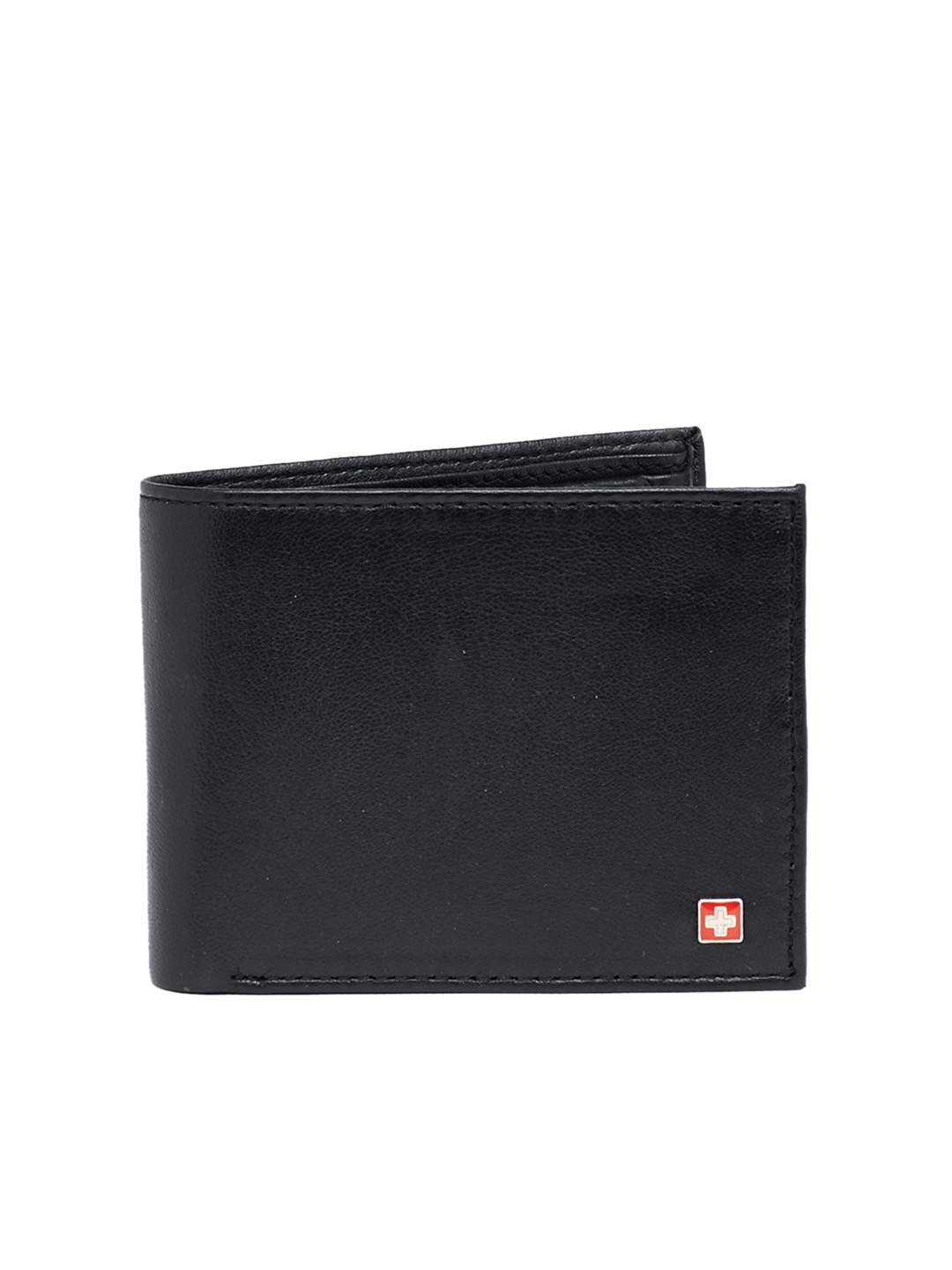 

SWISS MILITARY Men Black Solid Two Fold Wallet