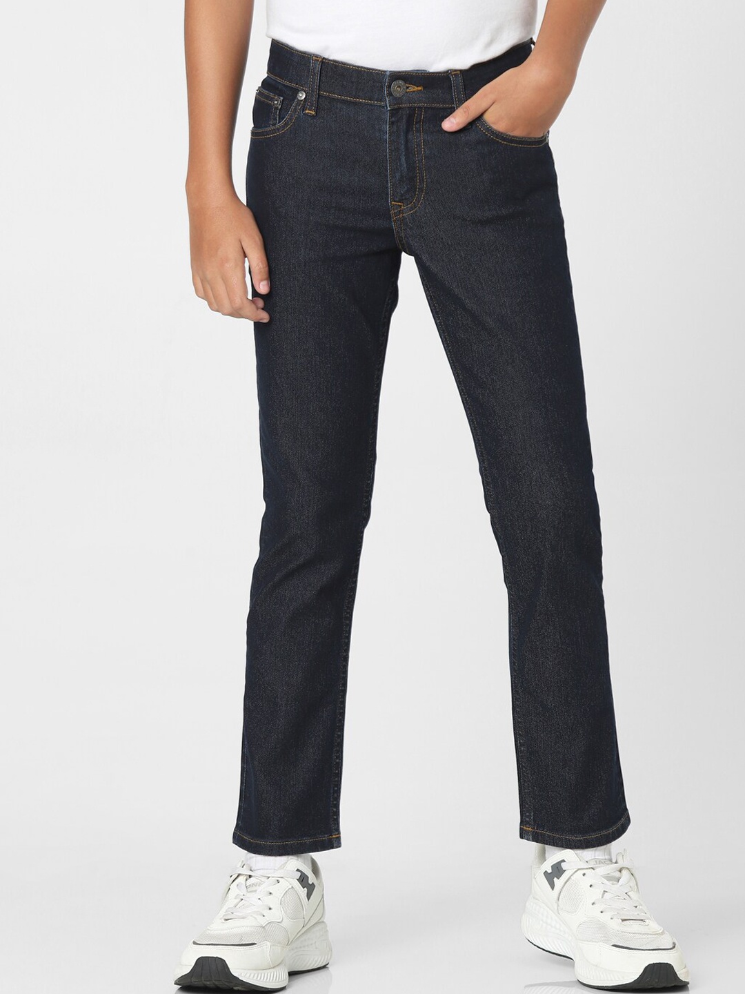 

Jack & Jones Junior Boys Navy Blue Straight Fit Jeans