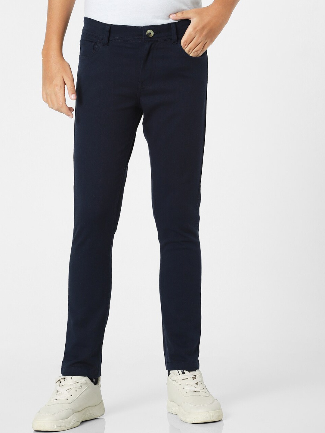 

Jack & Jones Junior Boys Navy Blue Slim Fit Jeans