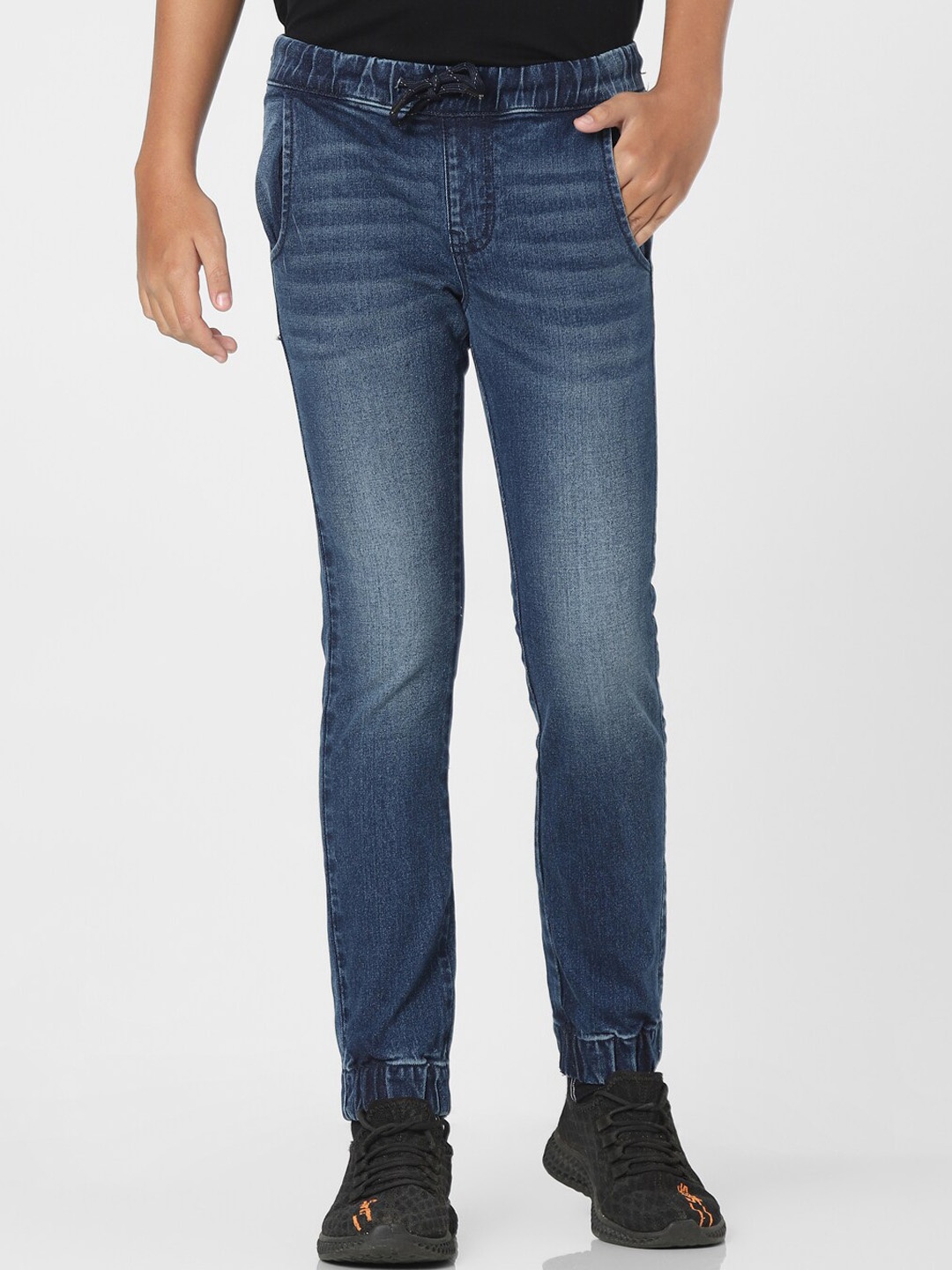 

Jack & Jones Junior Boys Blue Tapered Fit Joggers