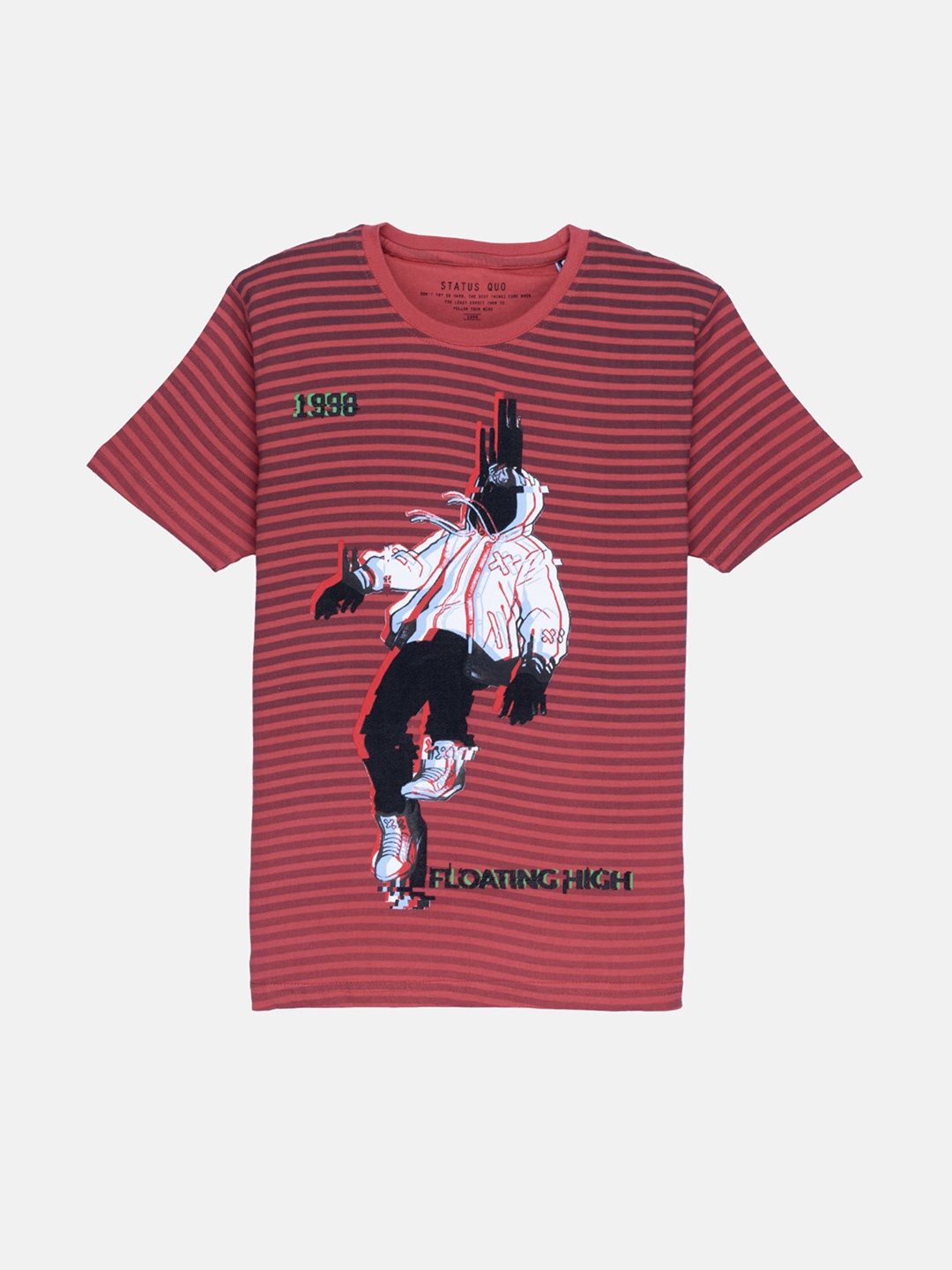 

Status Quo Boys Red & Black Striped T-shirt