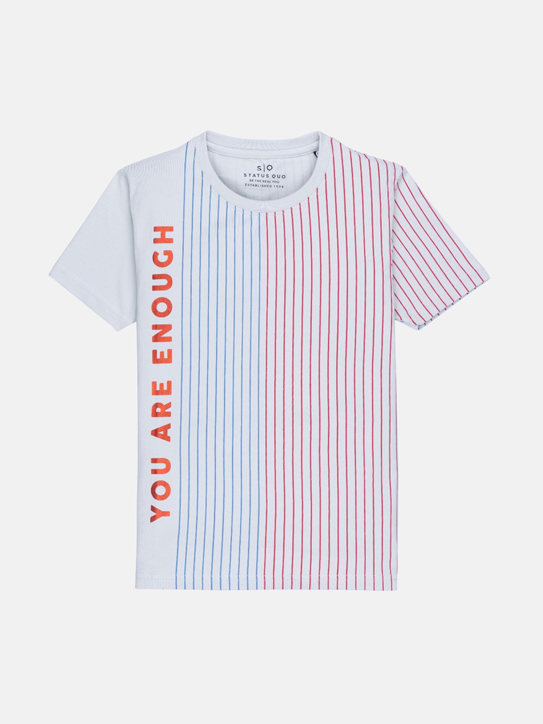 

Status Quo Boys Grey Striped T-shirt