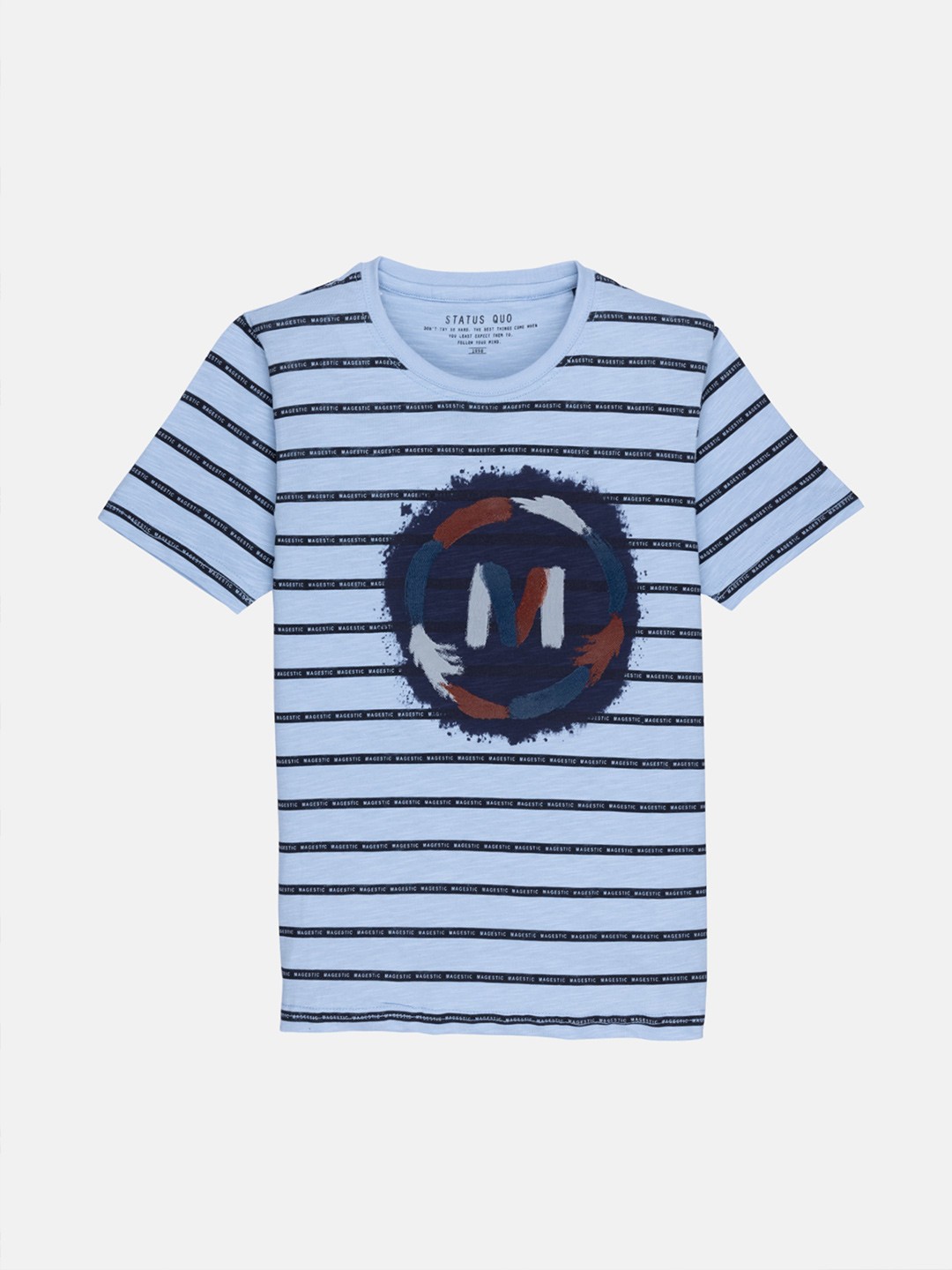 

Status Quo Boys Blue Striped T-shirt