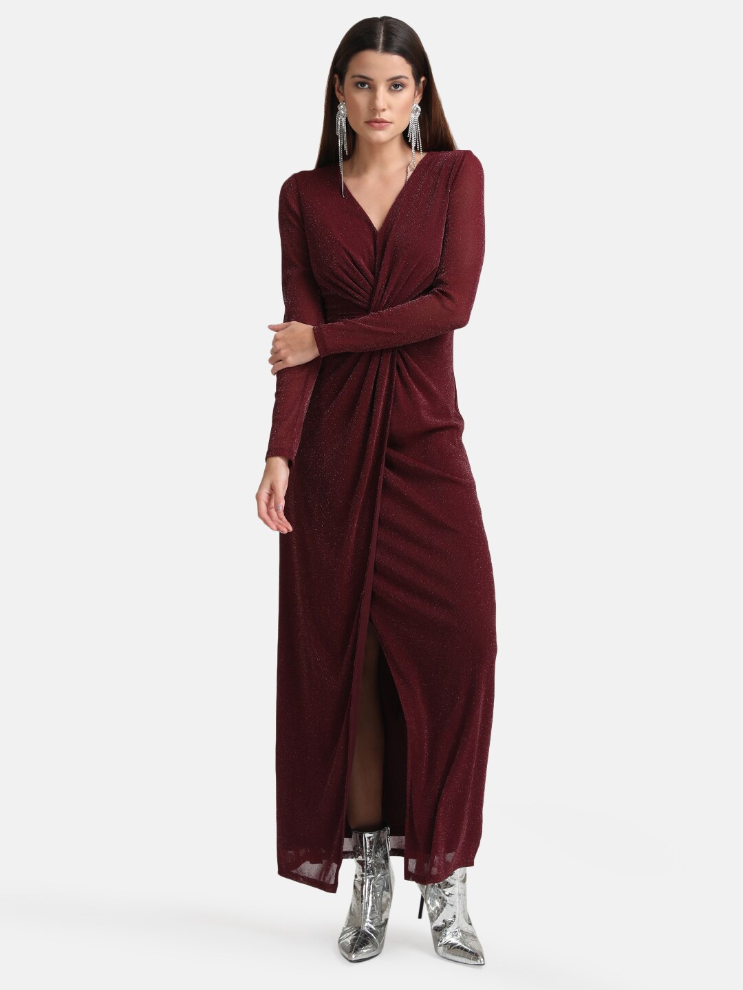 

Kazo Women Maroon Maxi Dress