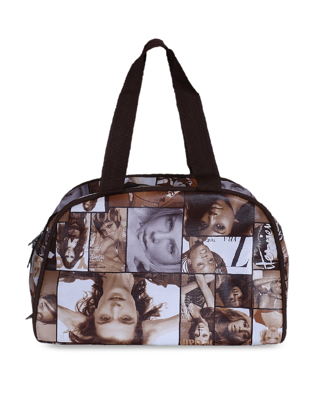 

Kuber Industries Brown Printed Toiletry Bag