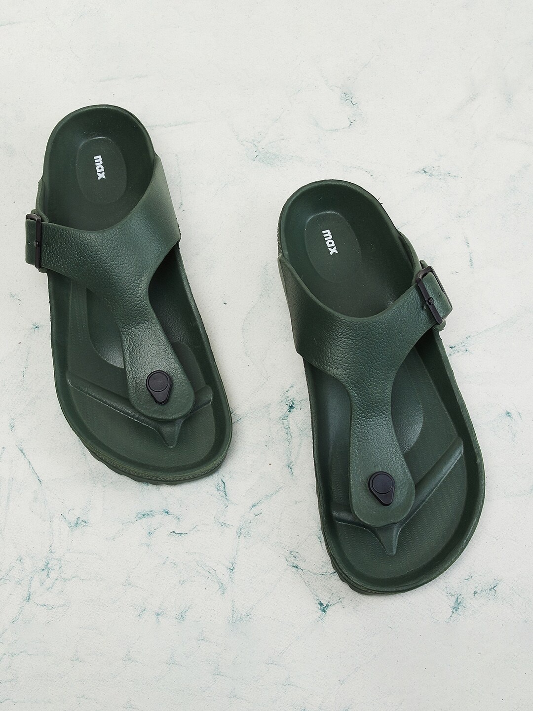 

max Men Green EVA Thong Flip-Flops