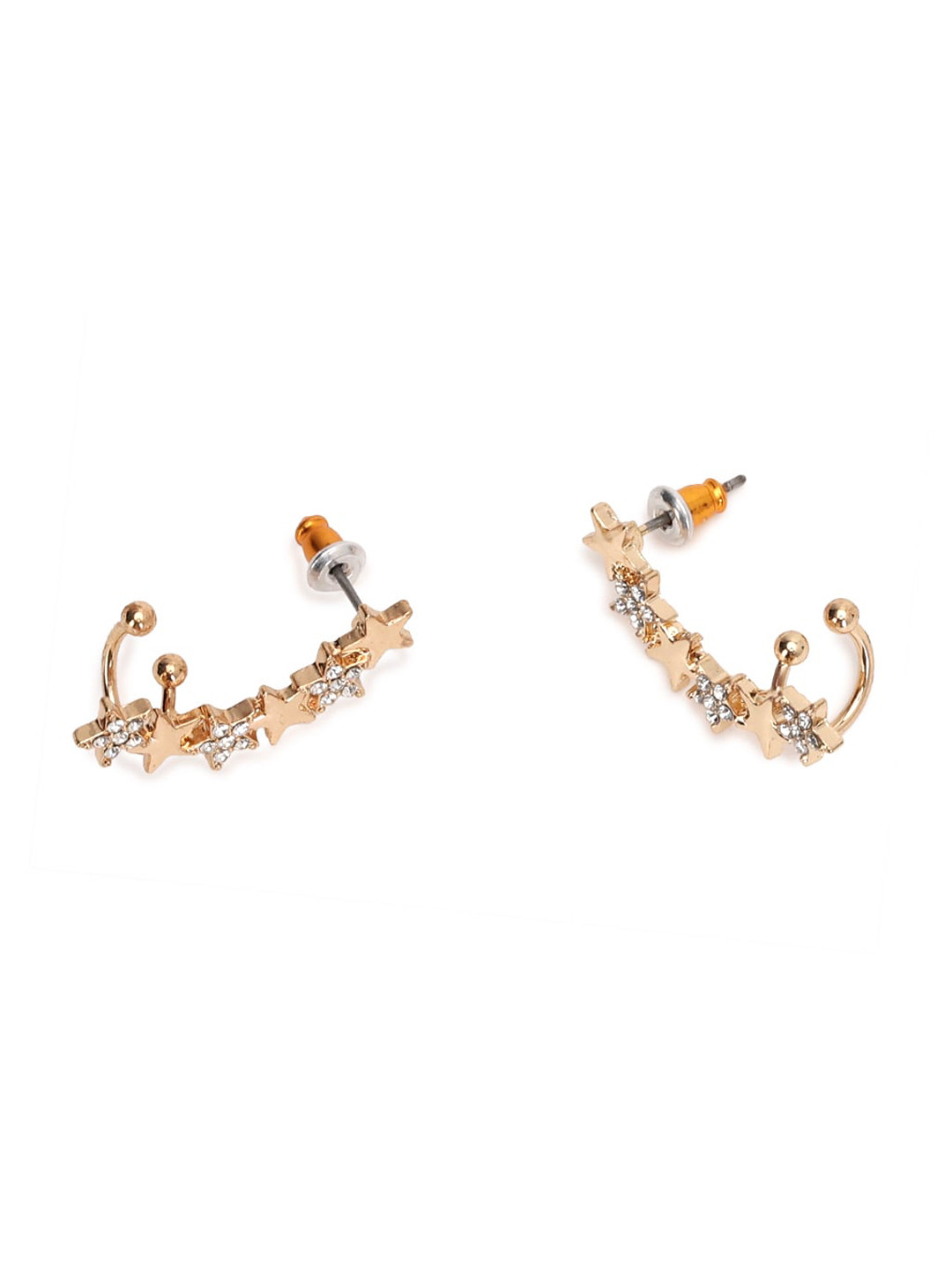 

FOREVER 21 Gold-Toned Contemporary Studs Earrings