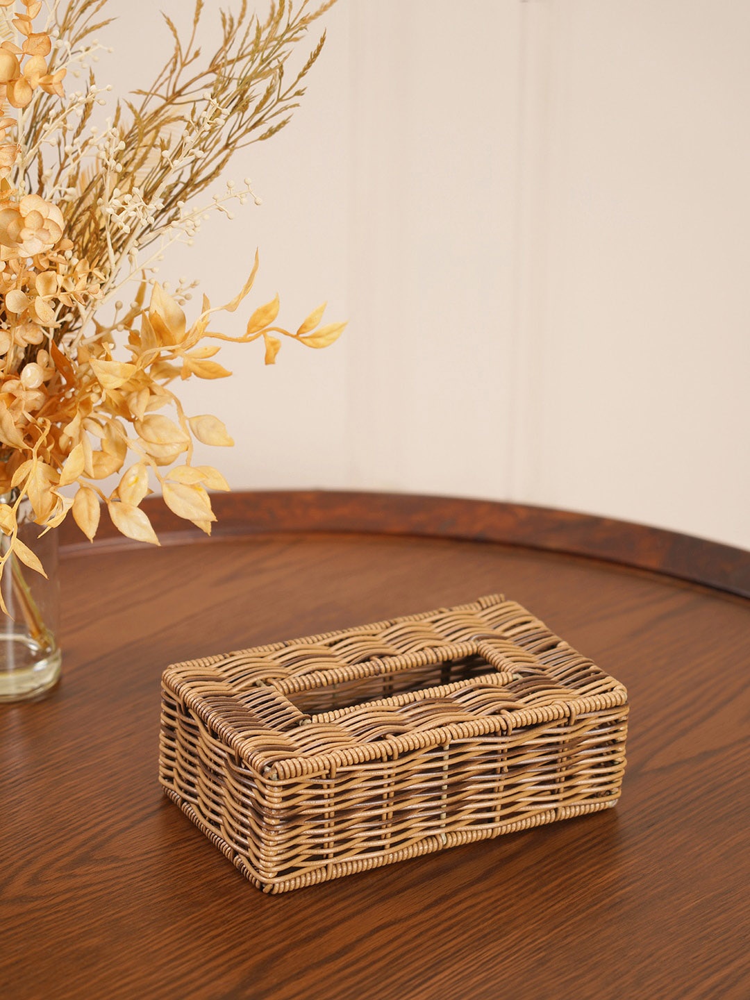 

Pure Home and Living Brown Tissue Box Cover