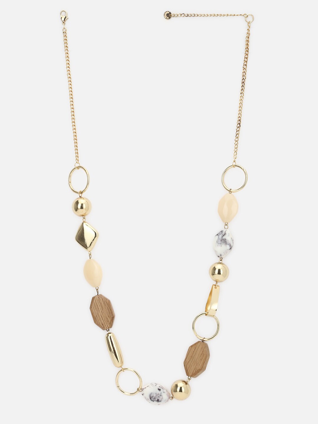 

FOREVER 21 Gold-Toned Patterned Statement Necklace