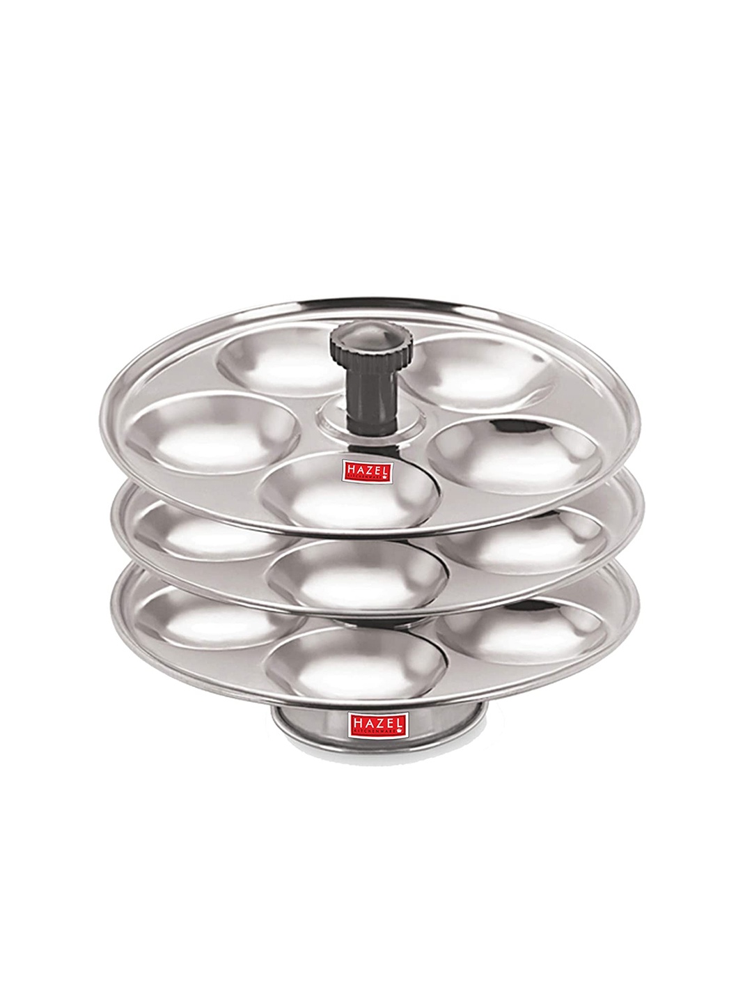

HAZEL Silver-Toned Solid Stainless Steel Idli Maker