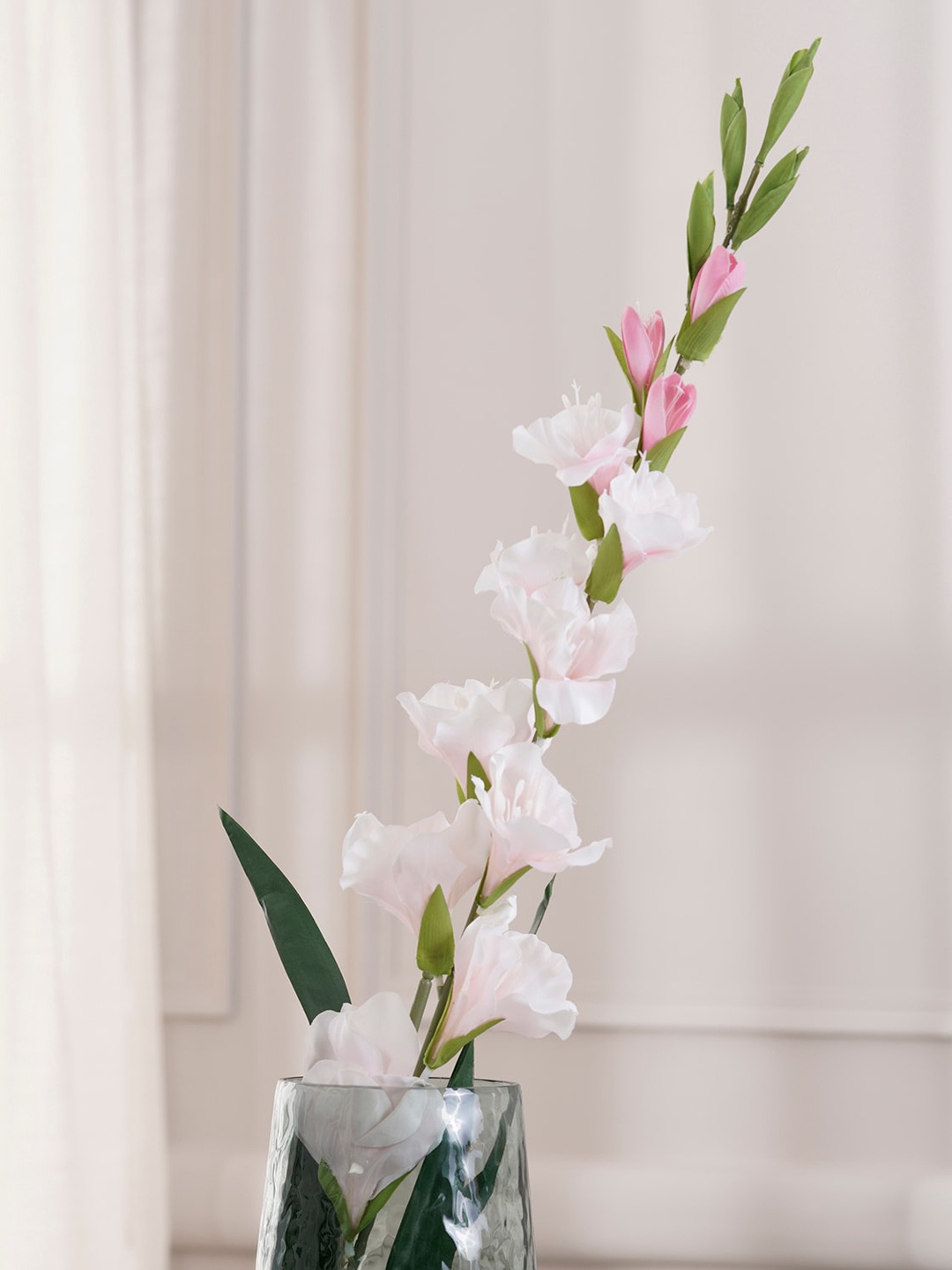 

Pure Home and Living Set of 2 Pink Gladious Stem
