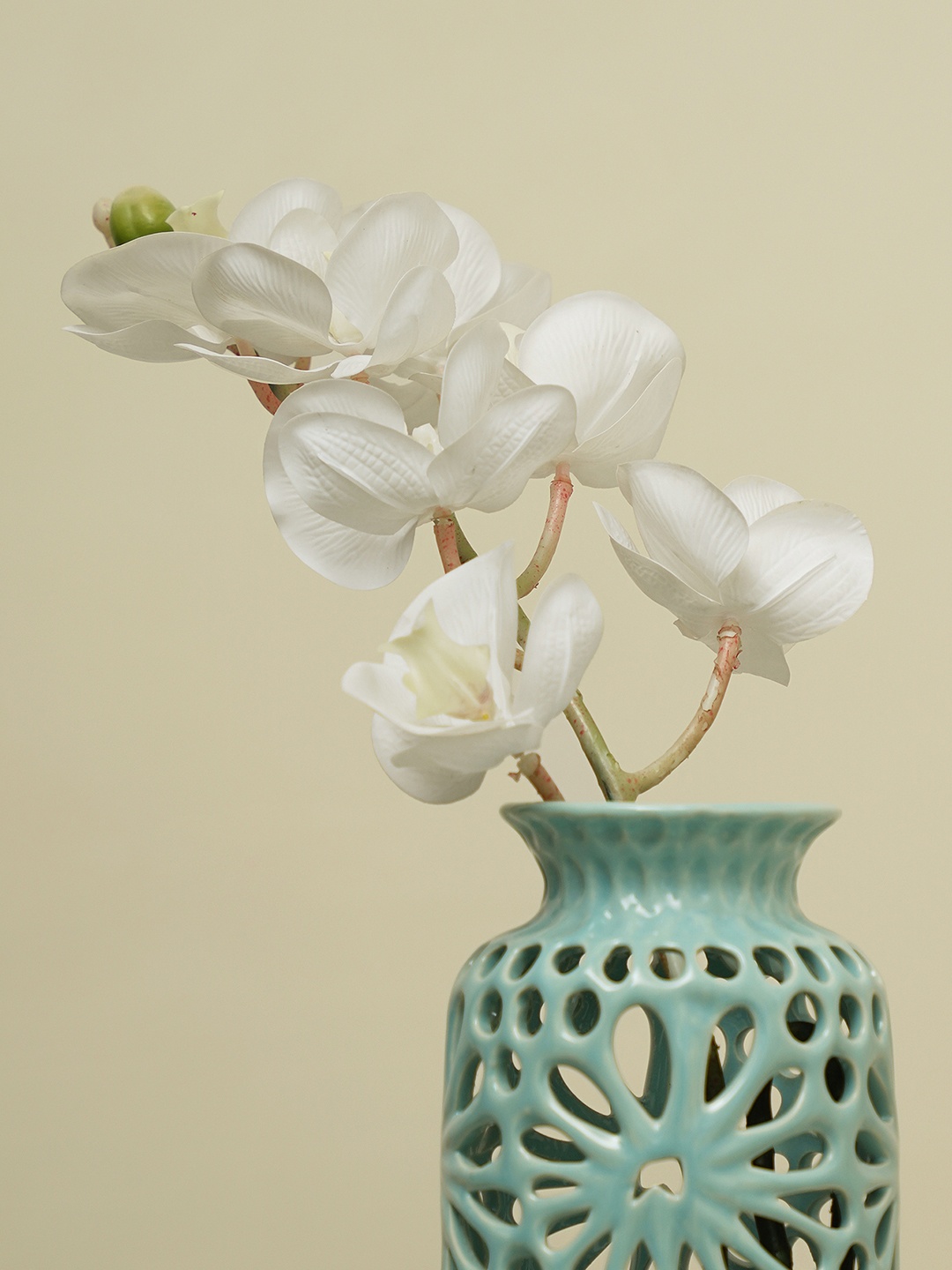 

Pure Home and Living White Orchid Artificial Flowers