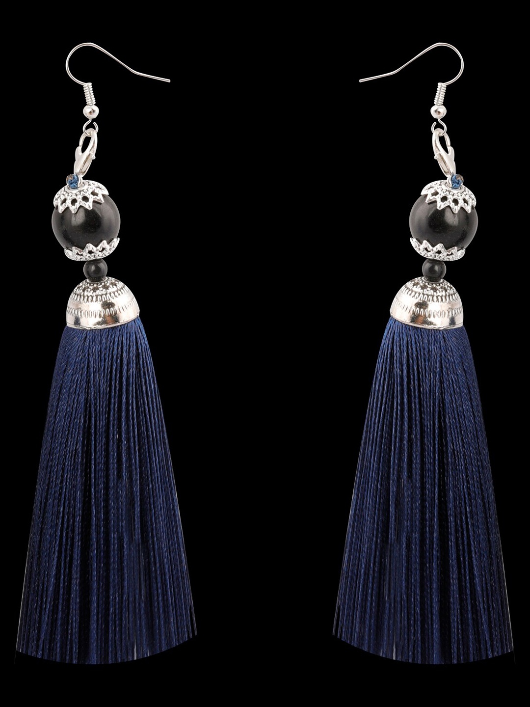 

Silver Shine Blue Contemporary Drop Earrings