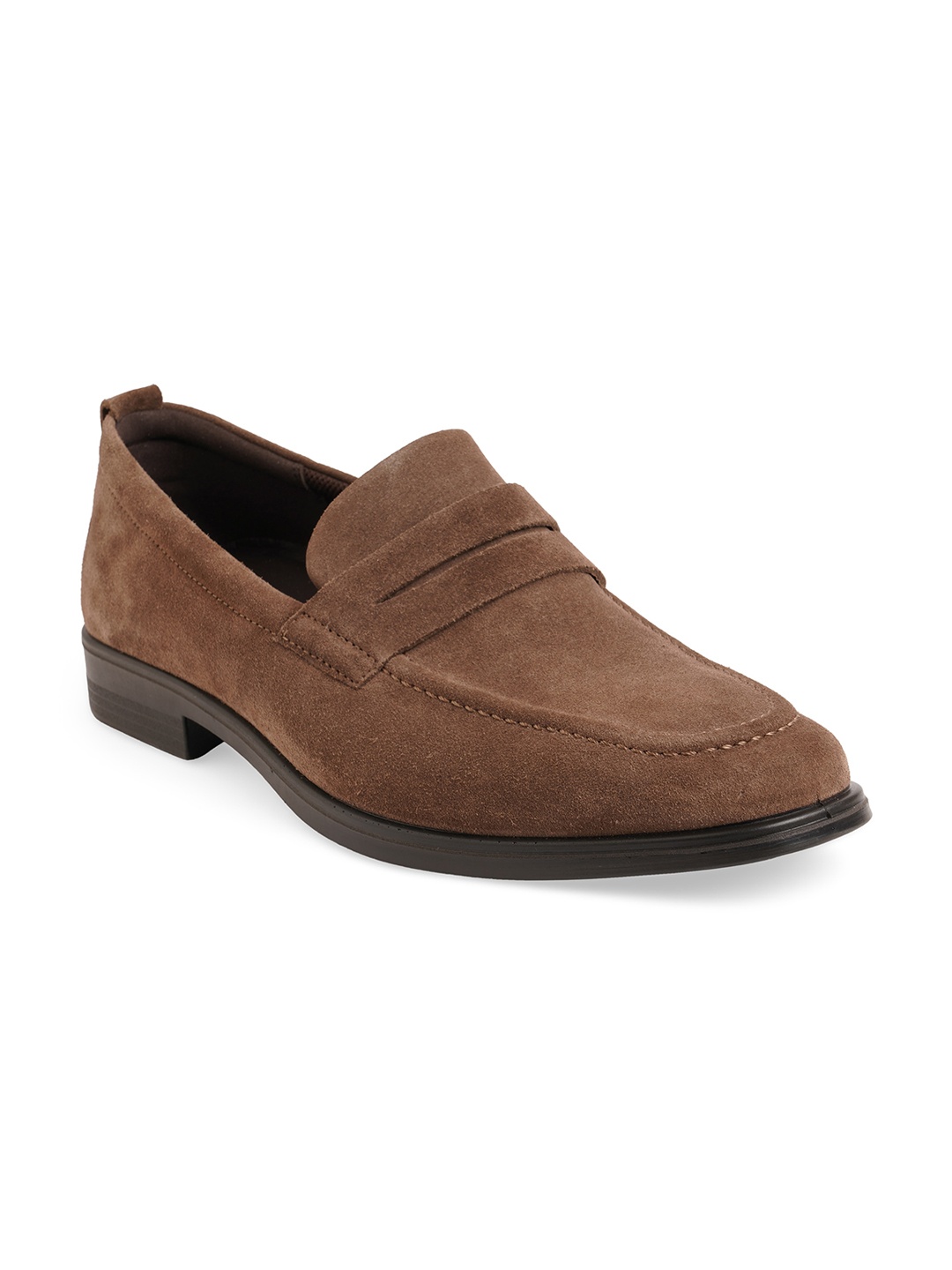 

ECCO Men Brown Solid Formal Loafers Shoes