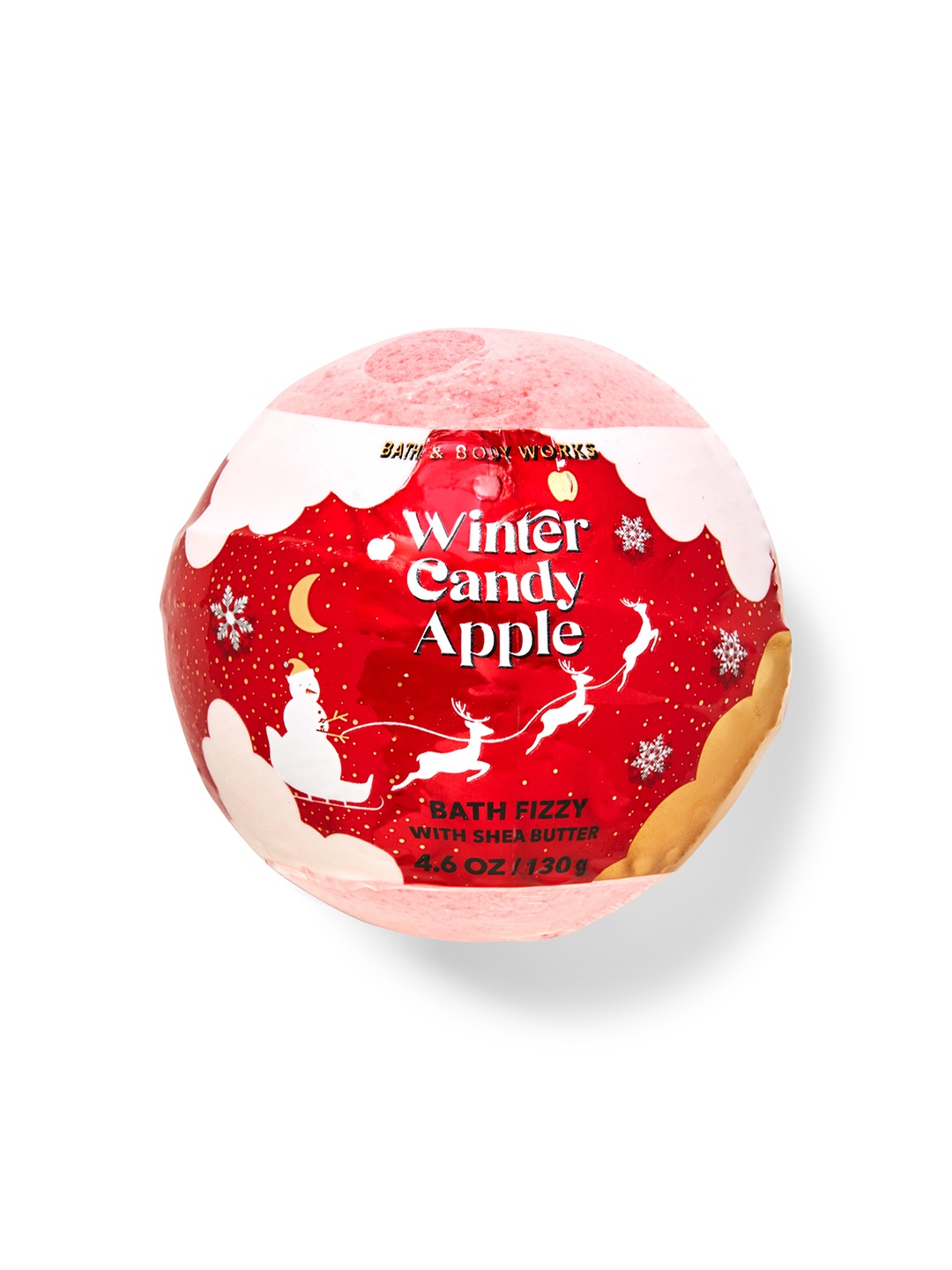 

Bath & Body Works Winter Candy Apple Bath Fizzy with Shea Butter - 130 g, Red