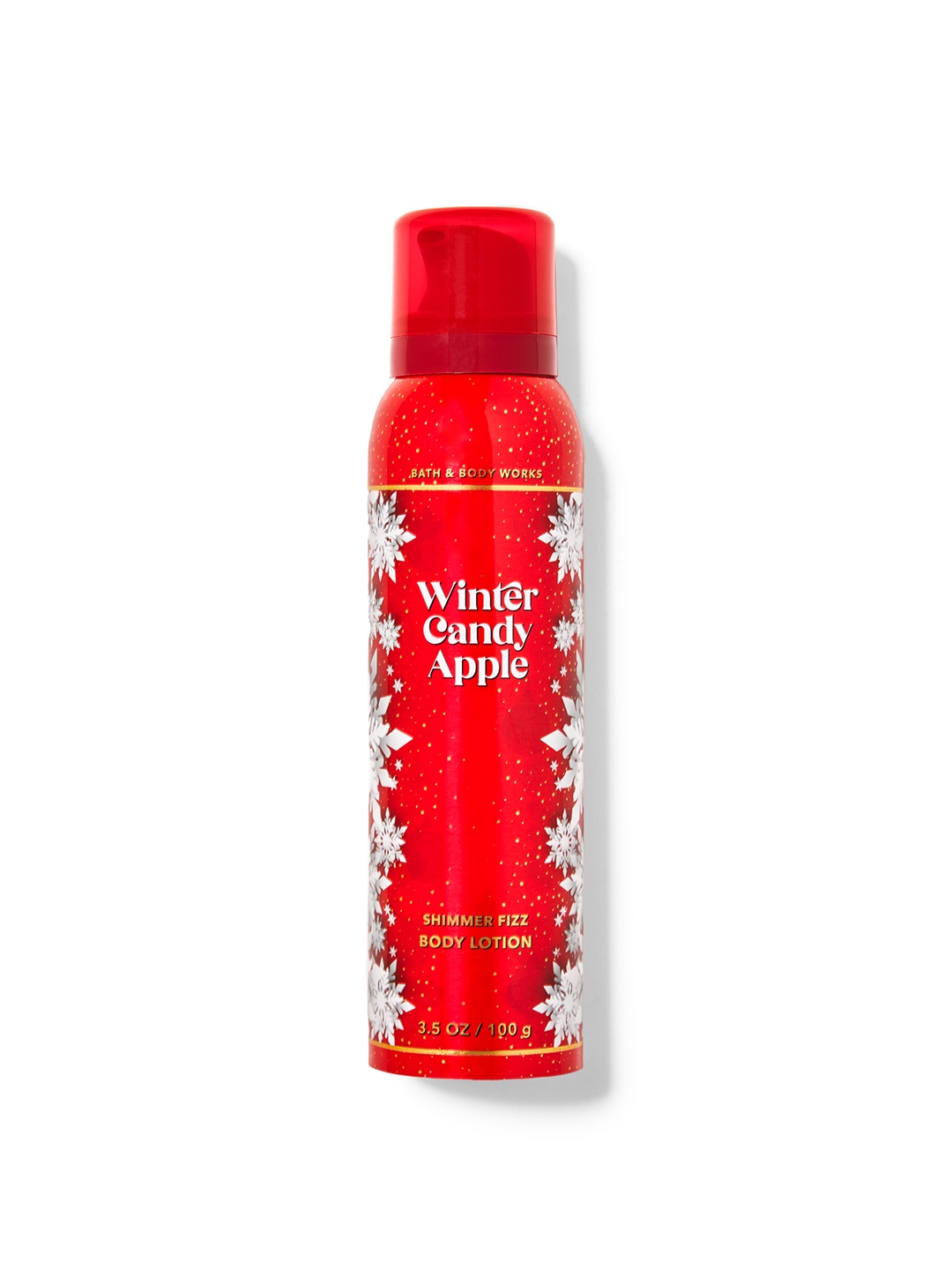 

Bath & Body Works Winter Candy Apple Shimmer Fizz Body Lotion - 100 g, Red