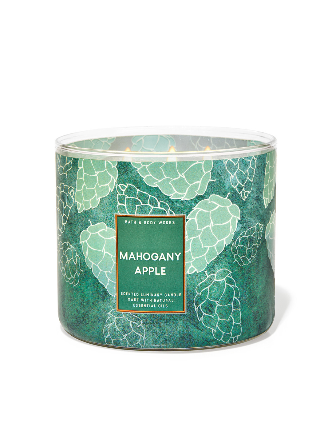 

Bath & Body Works Mahogany Apple 3-Wick Scented Candle - 411 g, Green