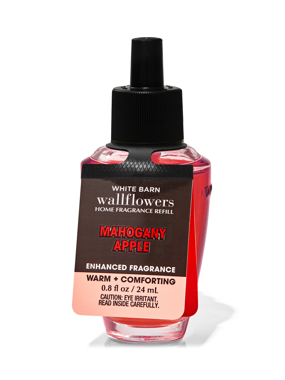 

Bath & Body Works White Barn Mahogany Apple Wallflowers Home Fragrance Refill-24 ml, Red