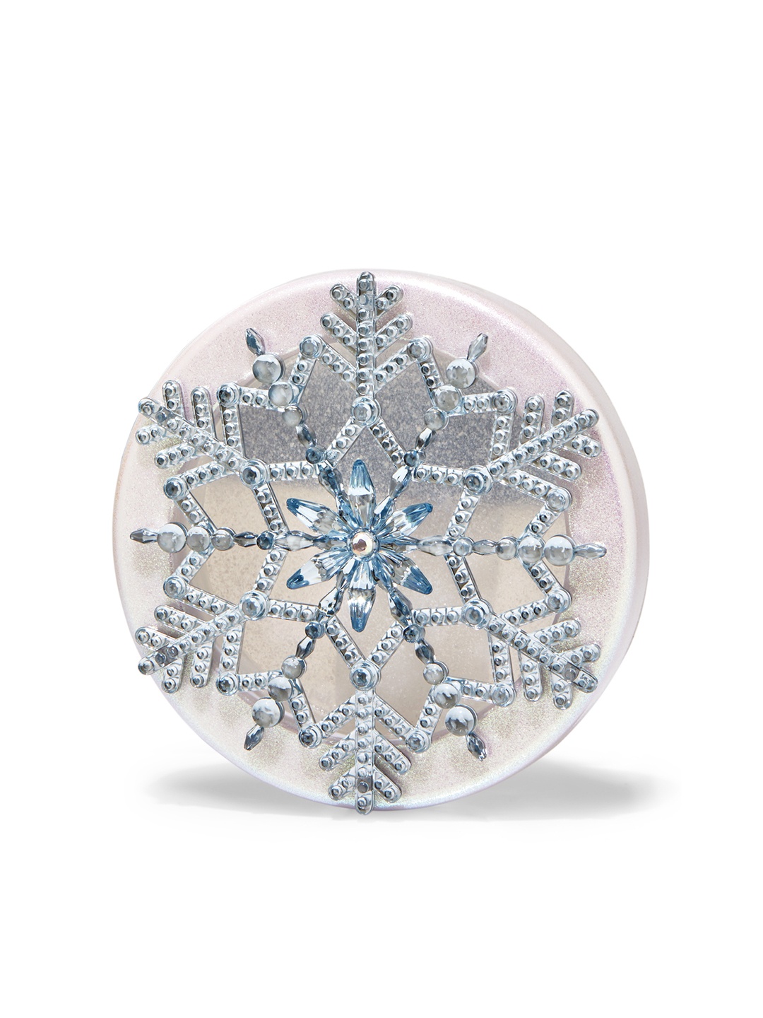 

Bath & Body Works Fancy Snowflake Visor Clip Car Fragrance Holder - White