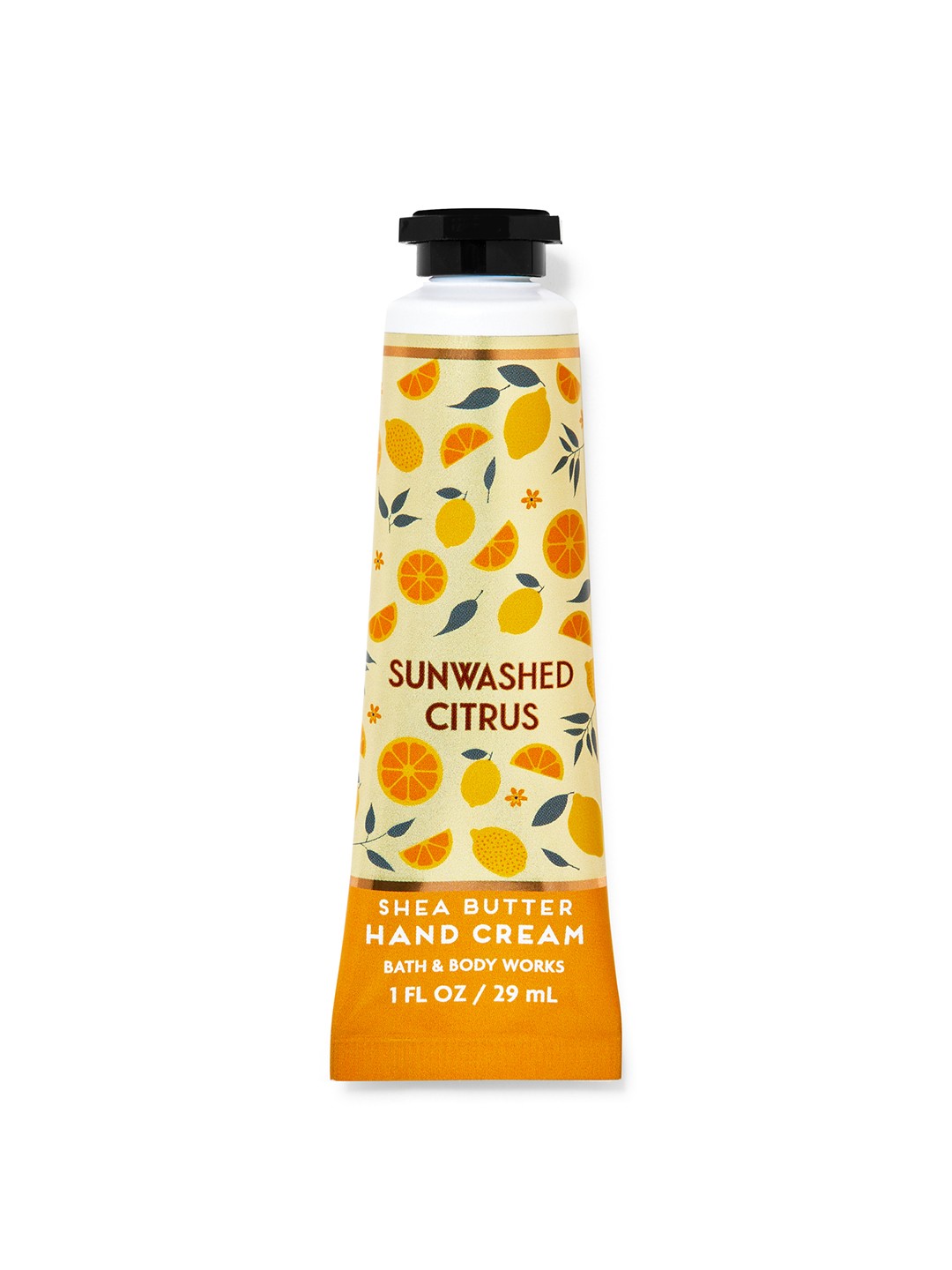 

Bath & Body Works Sun-Washed Citrus Shea Butter Hand Cream with Vitamin E - 29 ml, Yellow