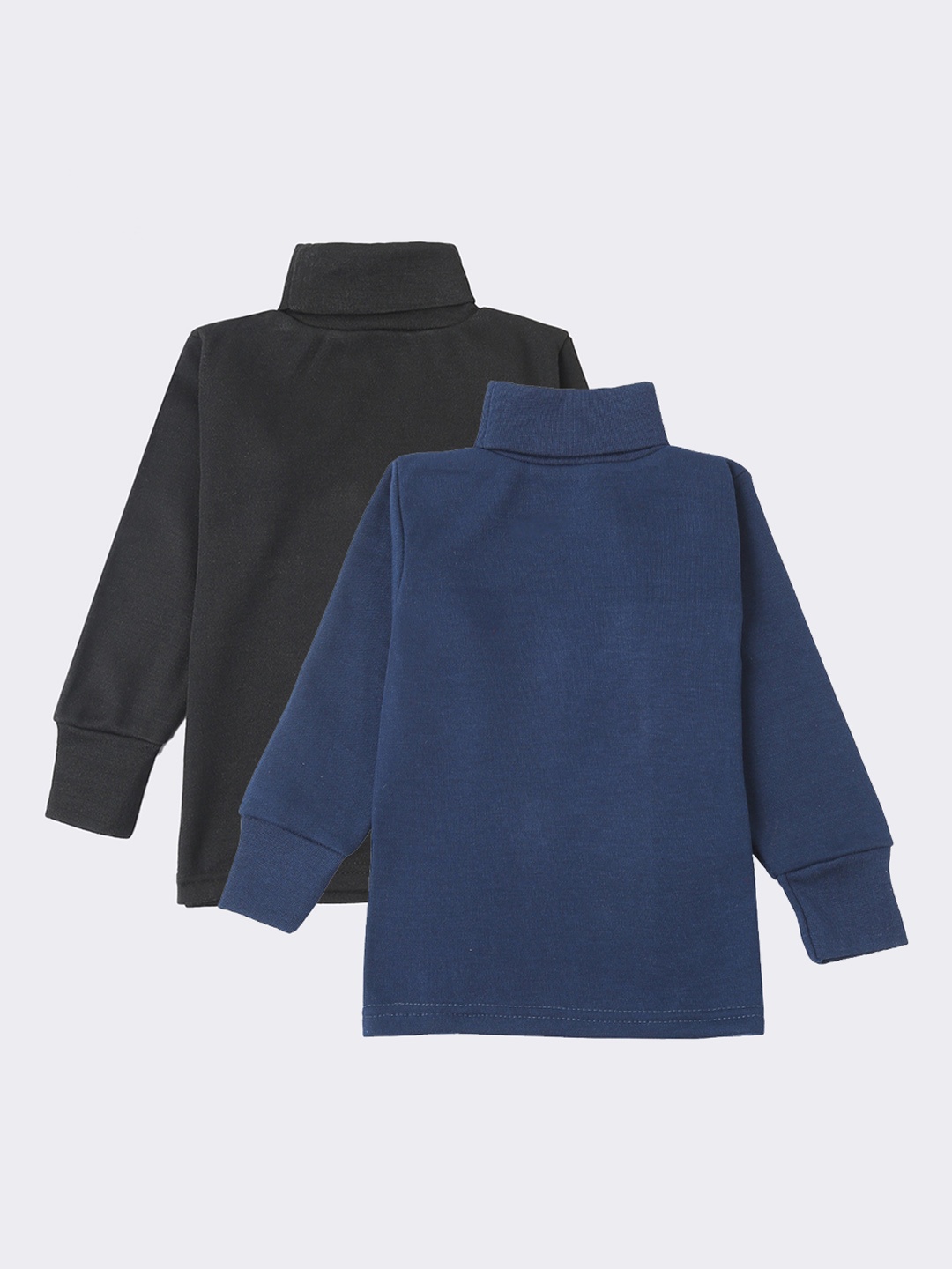 

Lux Cottswool Boys Pack Of 2 Blue & Black Solid Cotton Thermal Tops