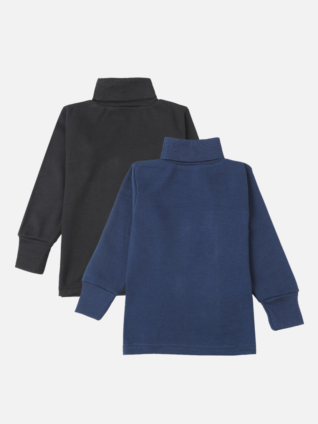 

Lux Cottswool Boys Pack Of 2 Blue & Black Solid Cotton Thermal Tops
