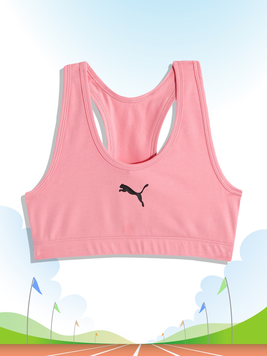 

Puma Girls Pink Youth Workout Sports Bra