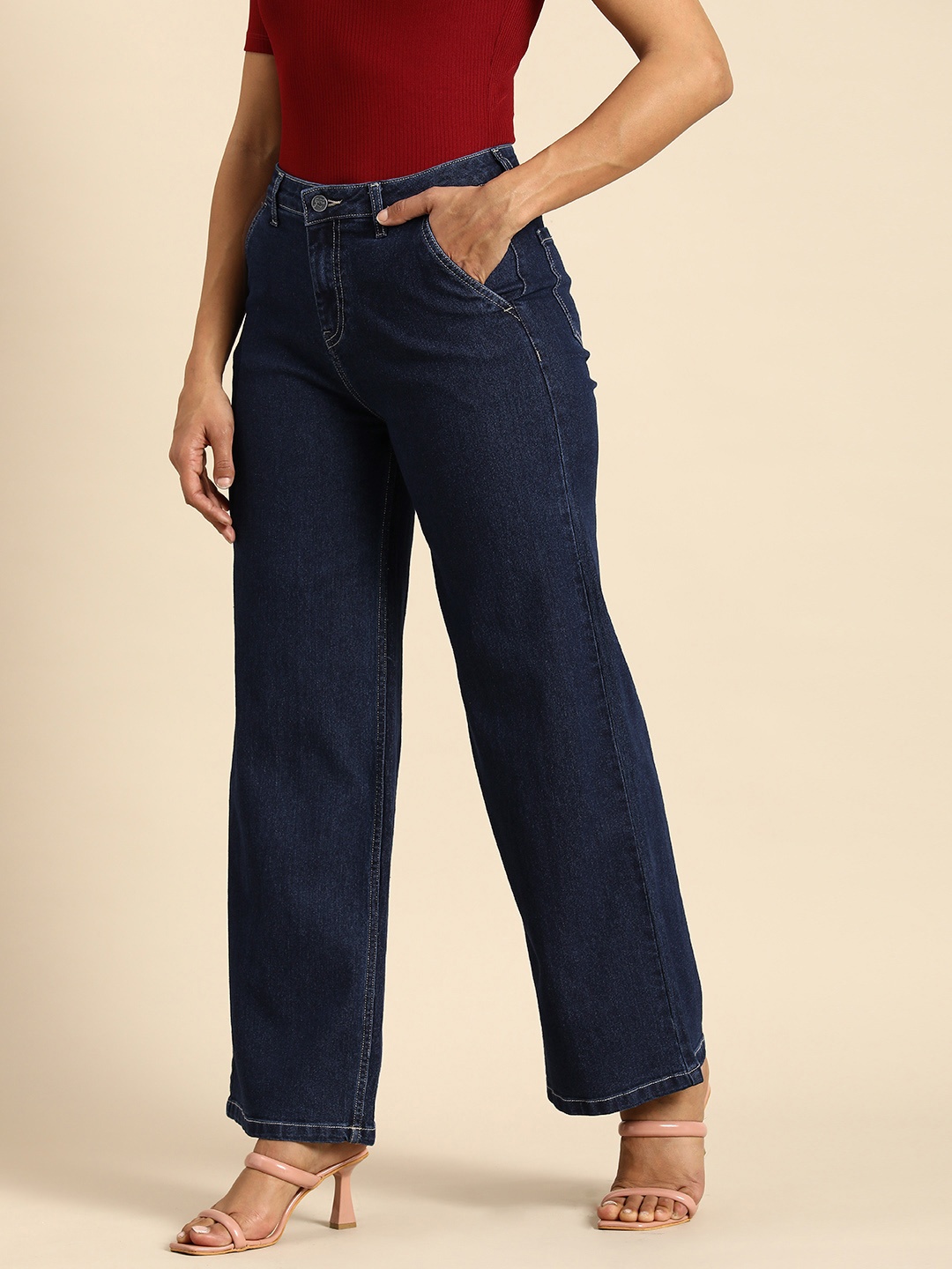 

all about you Women Flared Stretchable Jeans, Blue