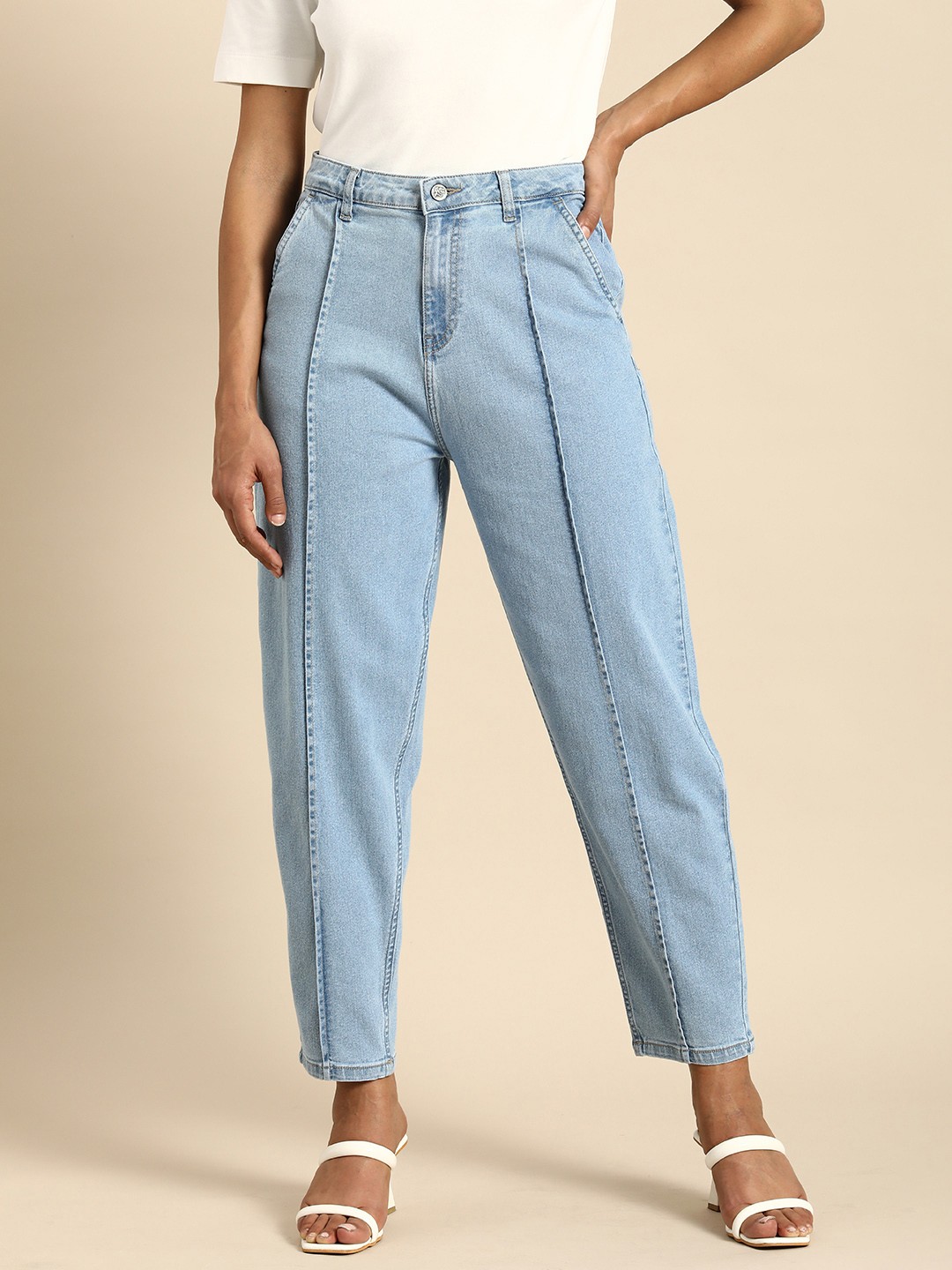 

all about you Women Slouchy Stretchable Jeans, Blue