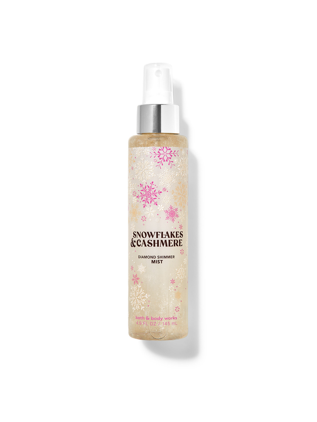

Bath & Body Works Snowflakes & Cashmere Diamond Shimmer Fragrance Mist - 145ml, Gold