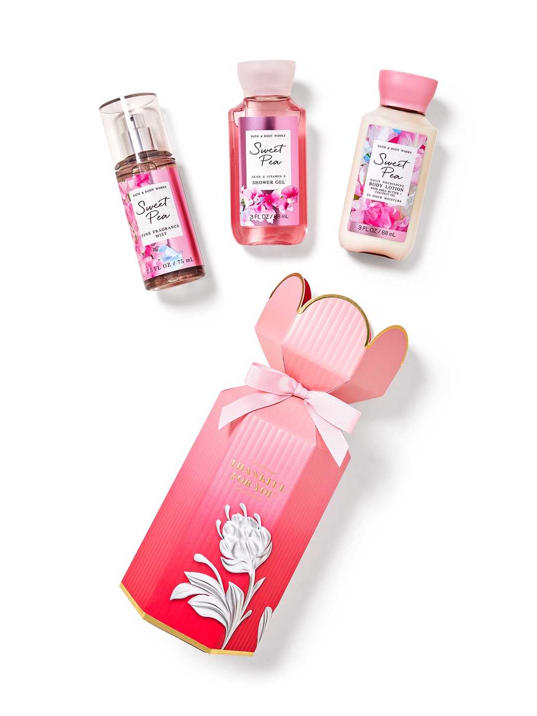 

Bath & Body Works Sweet Pea Mini Gift Box Set, Pink