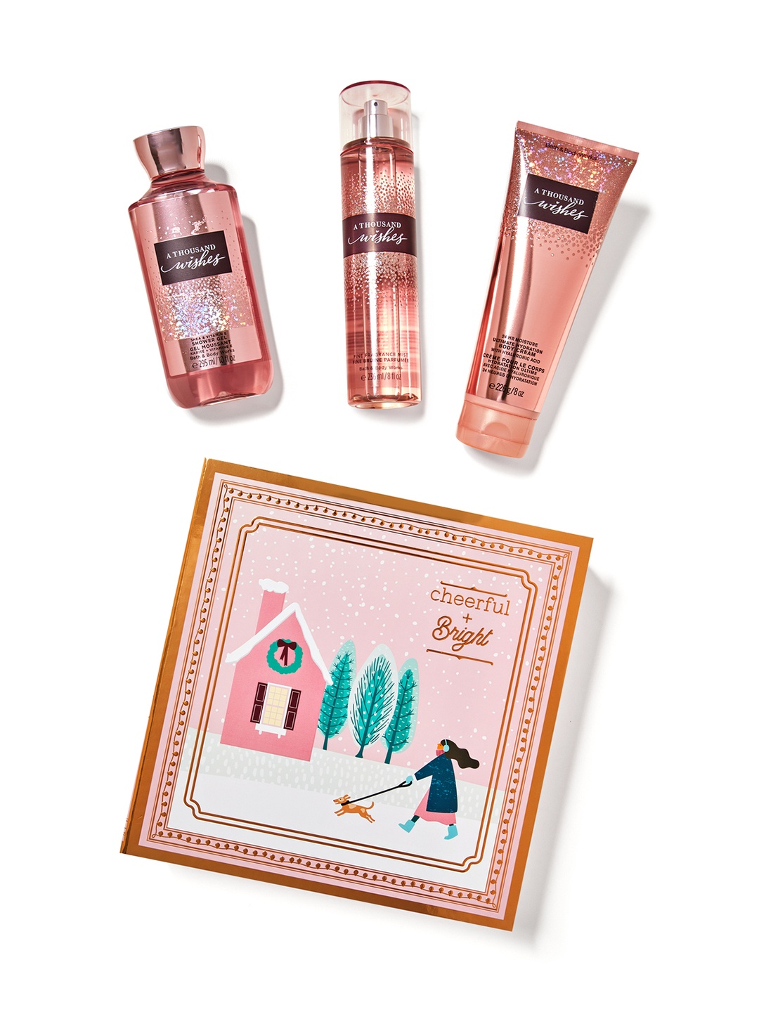 

Bath & Body Works A Thousand Wishes Gift Box Set, Pink
