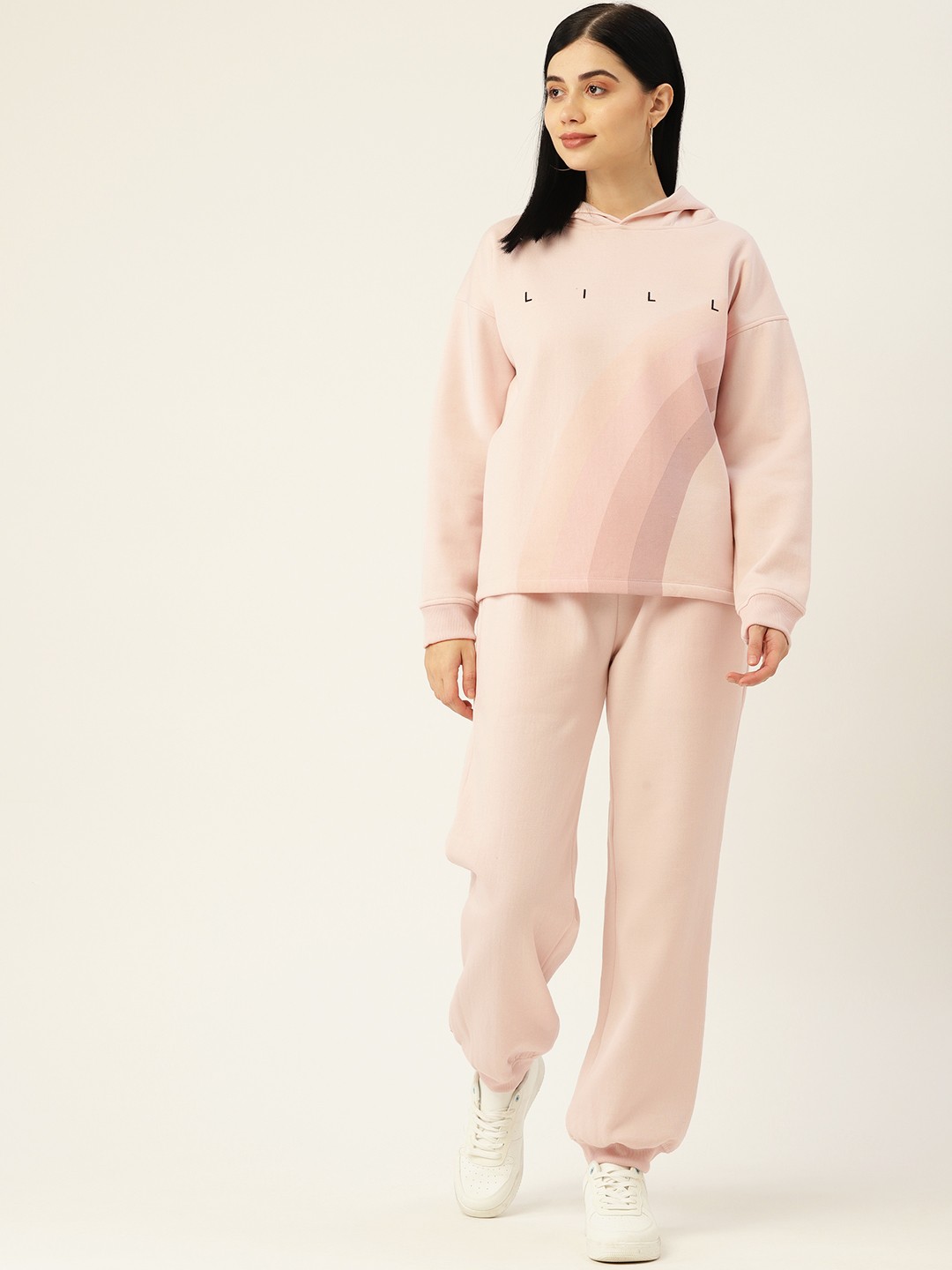 

LILL Women Pink Printed Co-Ords