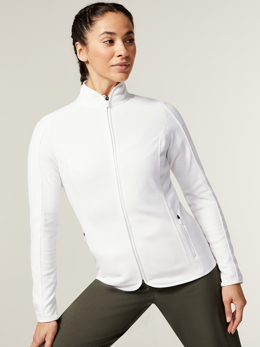 

Marks & Spencer Women White Lightweight Sporty Jacket