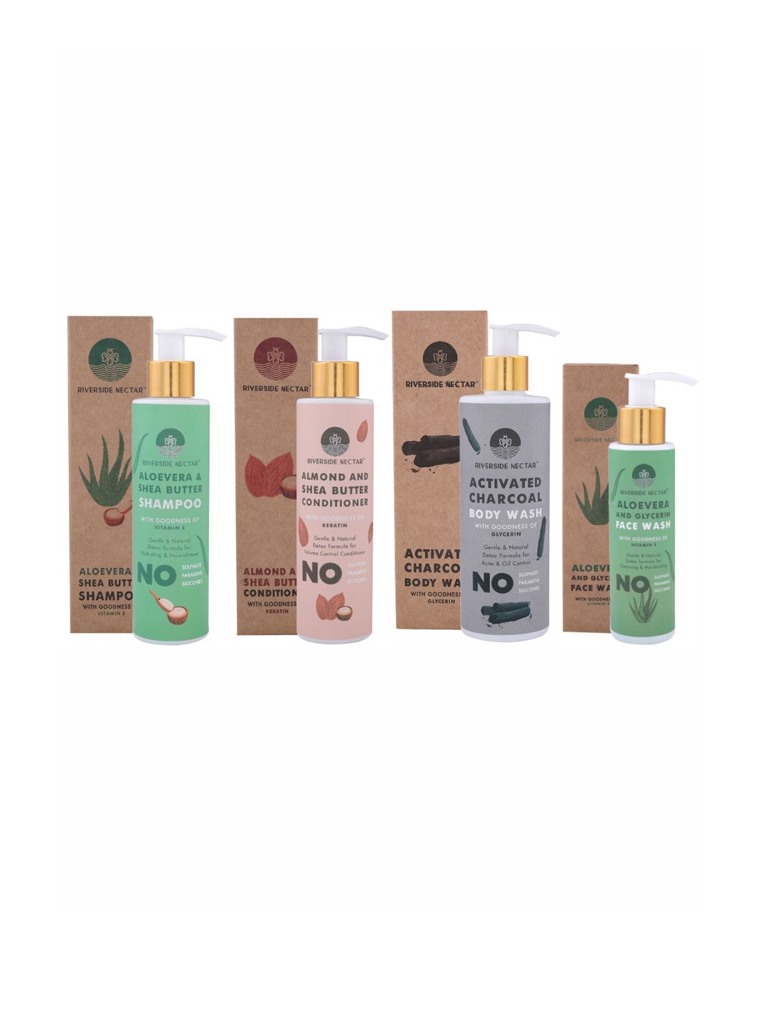 

Riverside Nectar Set Of 4 Beauty Gift Set, Brown
