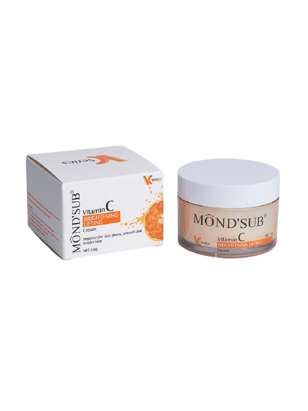 

MONDSUB Vitamin C Brightening Face Cream 50g, Transparent