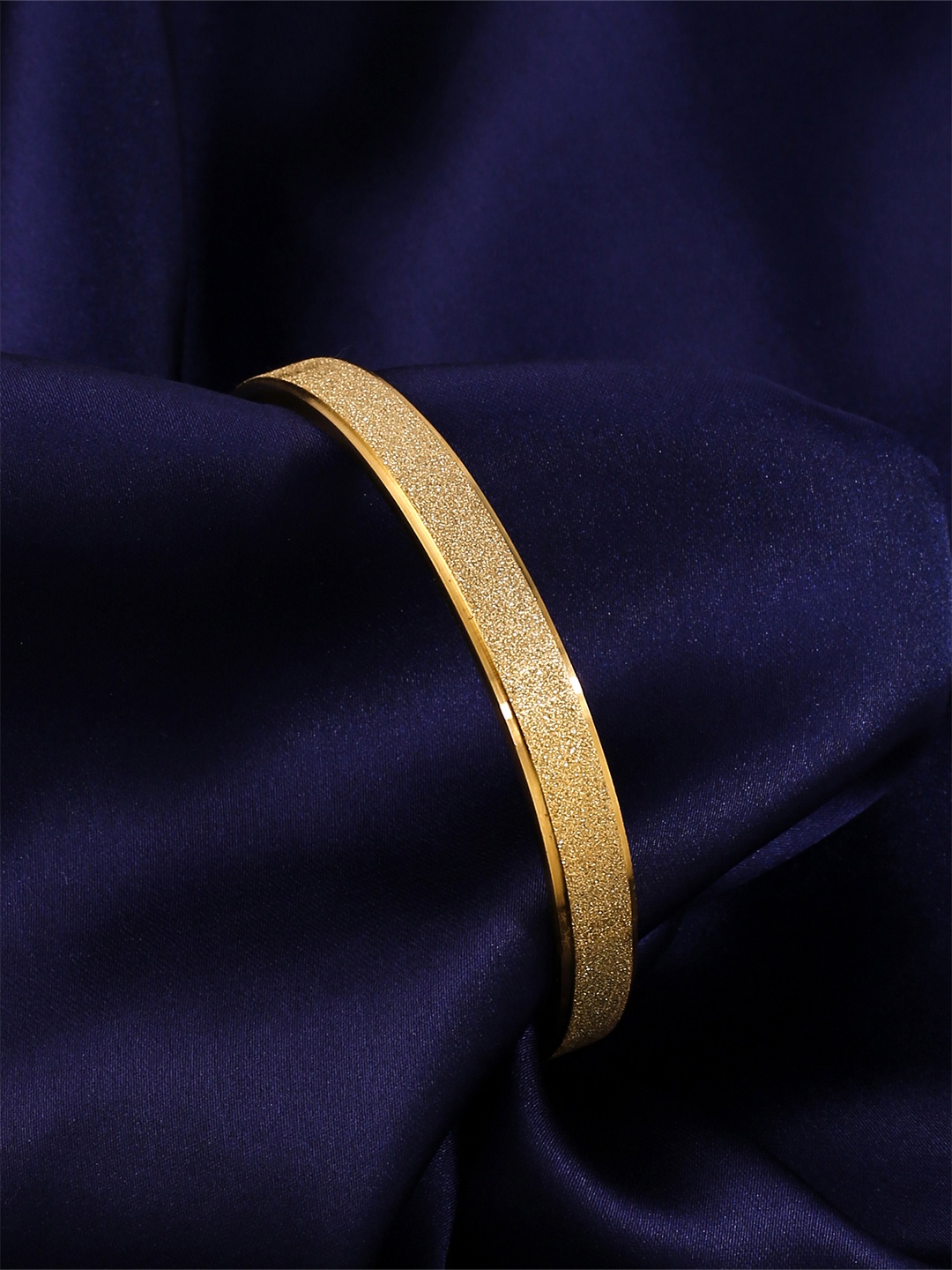 

Yellow Chimes Women Gold-Plated Glitter Hand Cuff Kadaa Bracelet