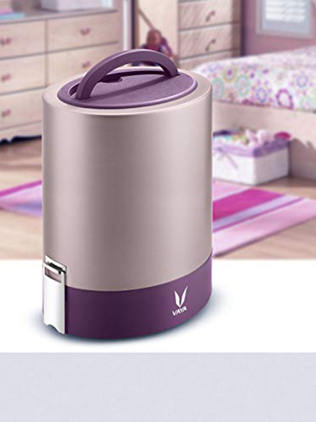 

Vaya Purple Click It Stainless Steel Four Piece Lunch Box 1.3L