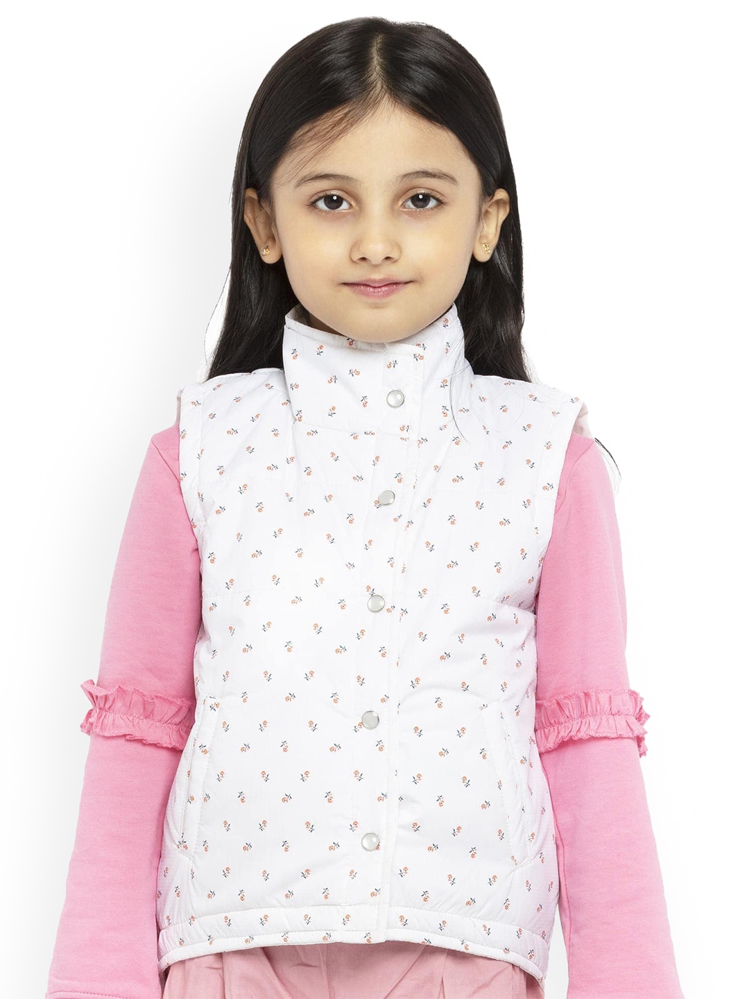 

UNDER FOURTEEN ONLY Girls White Padded Jacket