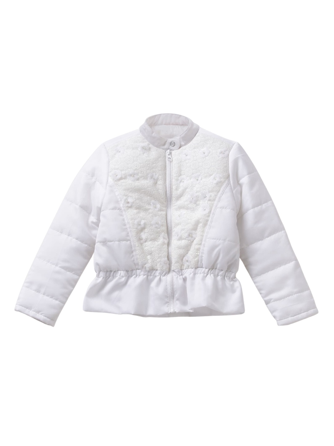 

UNDER FOURTEEN ONLY Girls White Padded Jacket