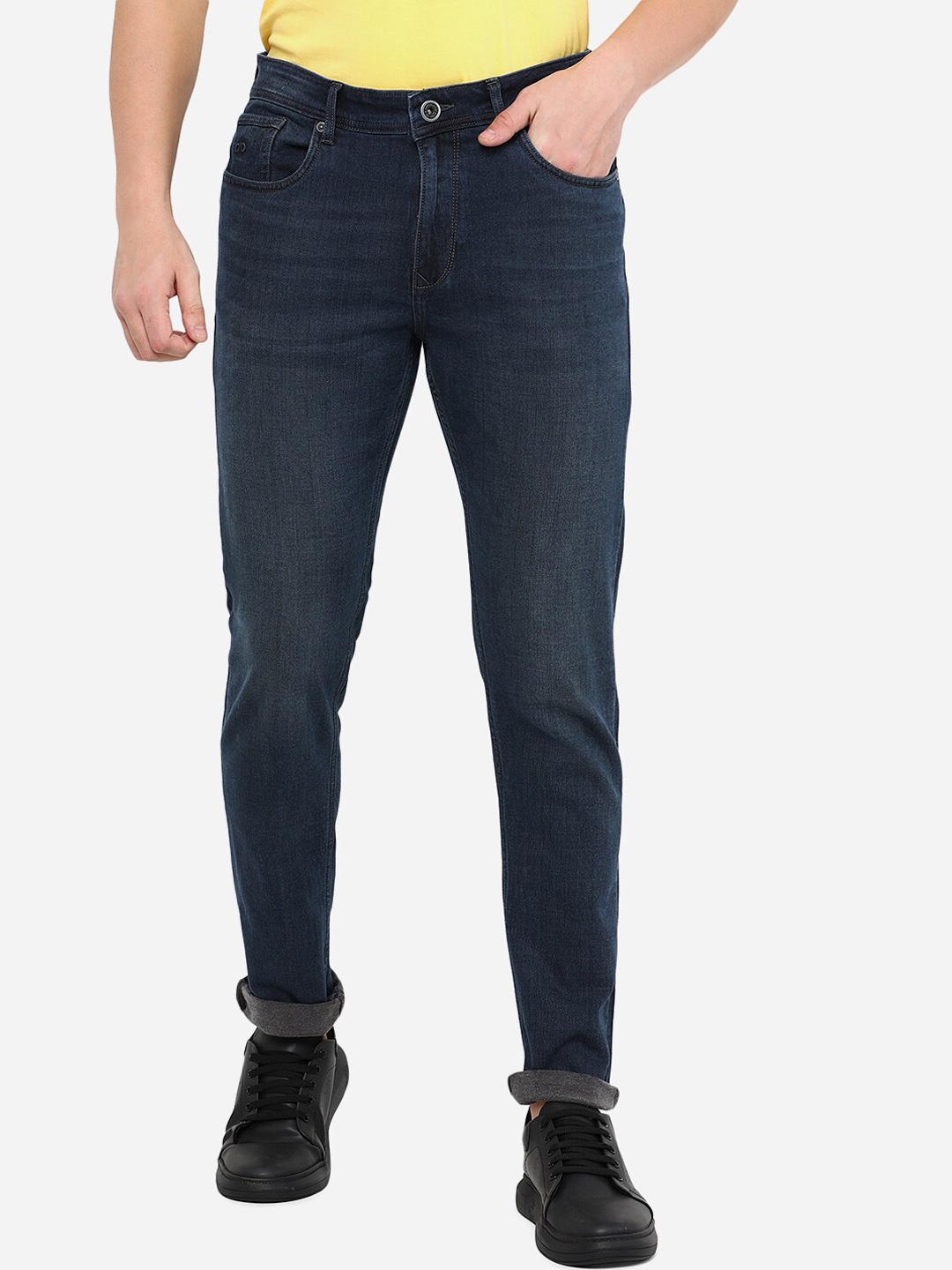 

JADE BLUE Men Blue Straight Fit Cotton Jeans